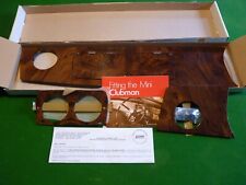ROKEE NOS CLASSIC MINI CLUBMAN BURR WALNUT VENEER LHD 3 PIECE DASHBOARD 1970-