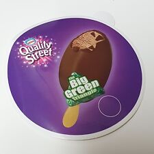 Nestle Quality Street The Big Green Ice Cream Man Van Shop Sticker Gifts Lolly