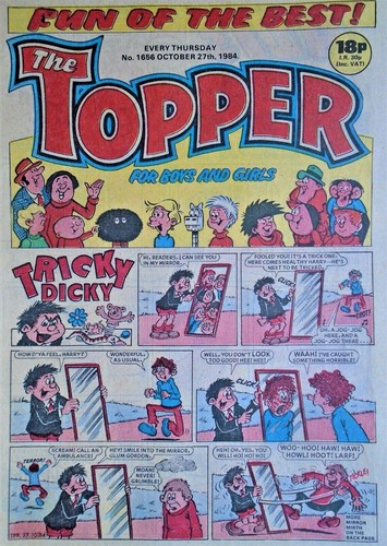 The topper comic features all - the,