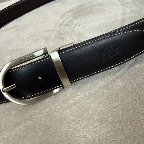 Lacoste men black leather - men's,
