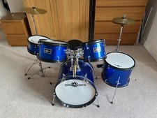 Gear4music Junior 5 Piece Drum Kit - Blue