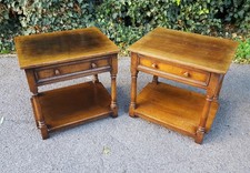 PAIR OF TITCHMARSH GOODWIN OAK BEDSIDE TABLES