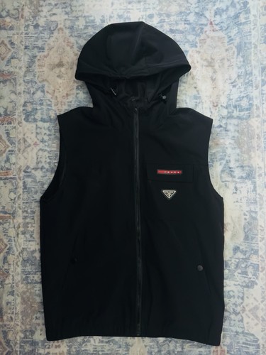 Prada mens gilet medium black - gilet,