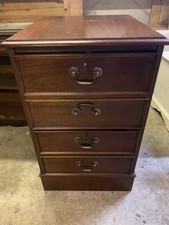 Modern Mahogany Two-drawer Filing Cabinet
