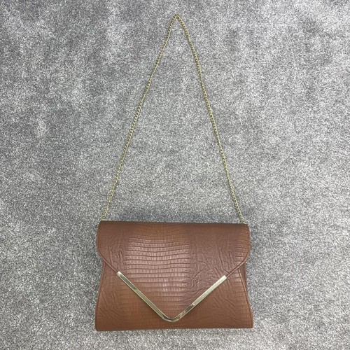 Brown y2k snake - brown, handbag