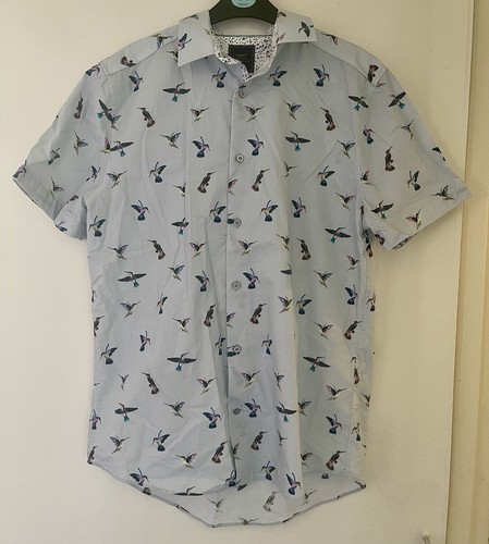 Men next button down shirt - next,