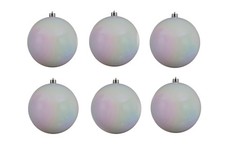 Extra LARGE White Baubles 14cm