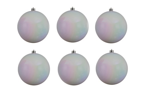 Extra large white baubles 14cm - extra,