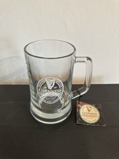 GUINNESS Glass Pint Original Extra Stout Beer Tankard 20oz Handle Large