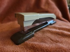 Rexel Taurus Vintage Stapler Brown And Cream Good Working Order