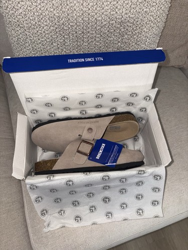 Birkenstock boston suede - suede, clogs