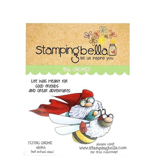 Stamping bella flying gnome - bella,