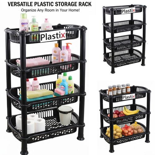 Tier plastic storage shelf - 4,