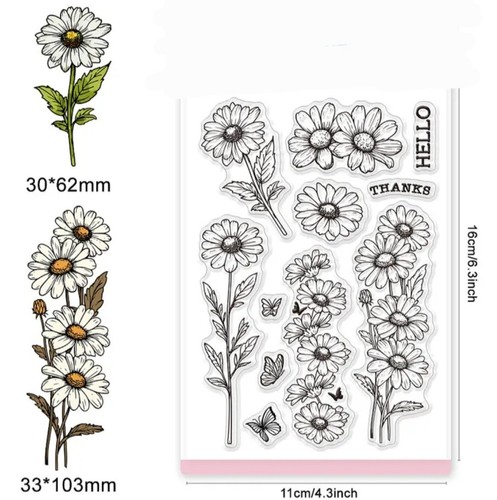 Clear stamps flowers - stamps,