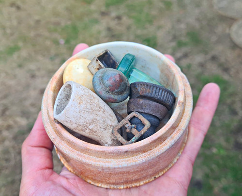 Small mudlarking finds a - small,