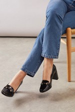 Wallis True Black Court Shoes