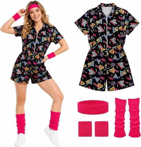 Women 80s tracksuit - tracksuit, costume