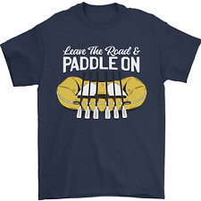Paddle On Funny White Water Rafting Dinghy Mens T-Shirt 100% Cotton
