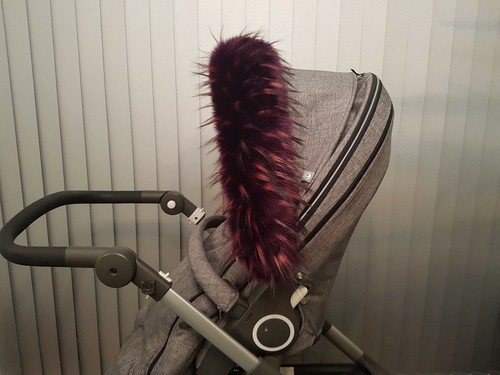 Silver cross pram hood furs - silver,