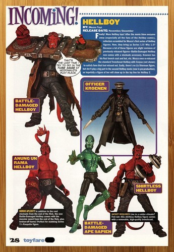 2004 mezco hellboy - hellboy, movie