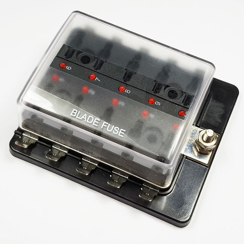 Way standard blade led fuse - 10,