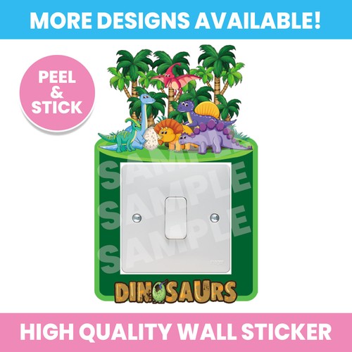 Dinosaur light switch surround - switch,