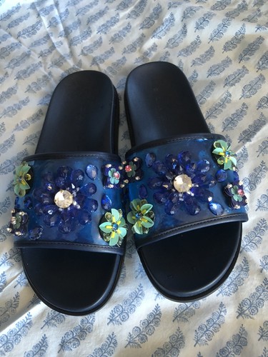 New zara trafaluc blue floral - new,