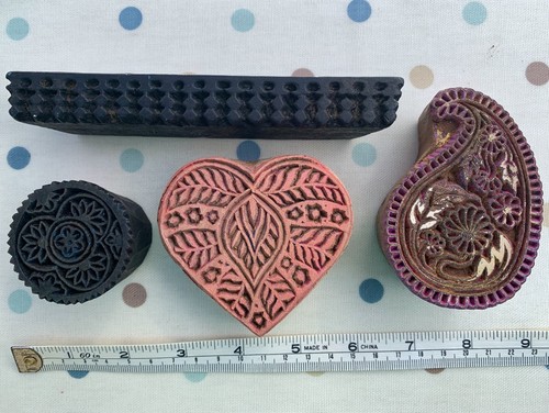 Indian wooden print blocks - , set