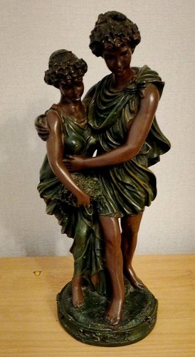 Large heavy bronzed resin - heavy,