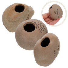  3 Pcs Aquarium Plant Holder Coffee Table Decor Ceramic Small Vase