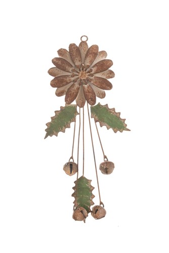 Hanging copper flower with - copper,