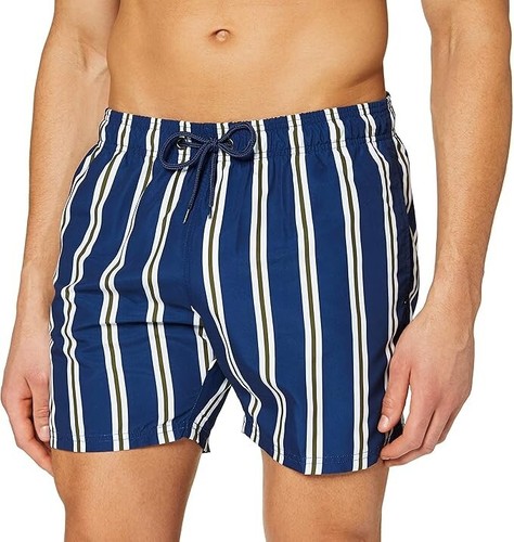 Strellson navy blue white - navy,