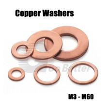Pure Copper Washers Metric