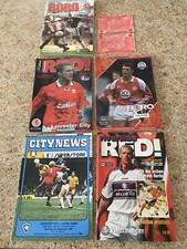LEICESTER FOOTBALL PROGRAMMES * 4 X AWAY 1 HOME ,   MIDDLESBROUGH and LUTON