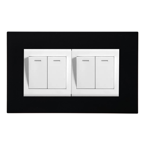 Single double light switch - double,
