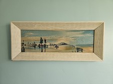 Framed George R Deakins Oil Painting Coastal Scene