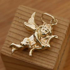 9ct Solid Yellow Gold Angel