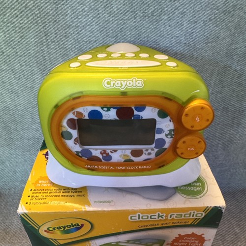 Crayola kids clock radio and - clock,