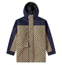 Gucci Men's Beige Blue GG Logo