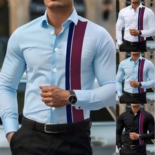 Mens Office Dress Shirt Long