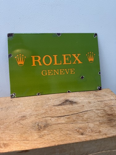 Rolex shop enamel - rolex, sign
