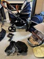 Icandy peach double pram - peach,