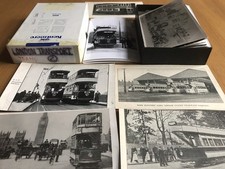 Box Of 32 Rare B&W Tram Photos