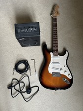 Fender Squier Strat Right Handed Electric Guitar excellent condition plus amp