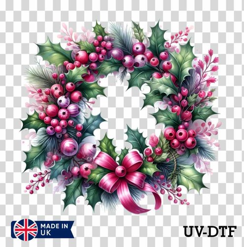 Christmas wreath dtf - uv,