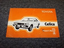 1976 Toyota Celica Coupe Original Owner Owner's Operator User Guide Manual GT