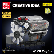 Mould King Model Engine V8 Motorised Electronic Control dynamic engine model V8