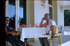 35mm Slide 1962 Couple Eating