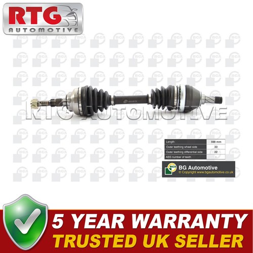 Front left driveshaft fits - front,