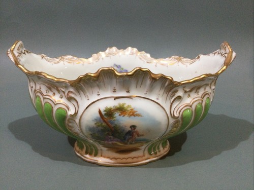 Dresden porcelain oval display - dresden,